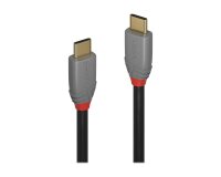 Lindy Câble USB 3.2 type C vers C, 20Gbit/s, 100W, PD, Anthra Line, 0.5m