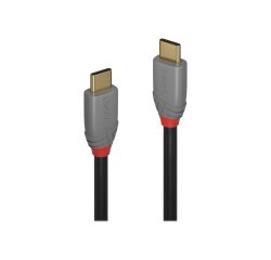 Lindy Câble USB 3.2 type C vers C, 20Gbit/s, 100W, PD, Anthra Line, 0.5m