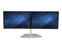 StarTech.com Support Double Écran - Support de Bureau Ergonomique pour Deux Écrans 24"(8kg) VESA - Réglable en Hauteur de Façon Synchronisée - Support Double Écran - Argent