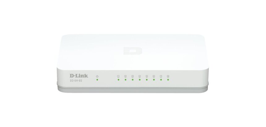 D-Link GO-SW-8G/E commutateur réseau Non-géré Gigabit Ethernet (10/100/1000) Blanc