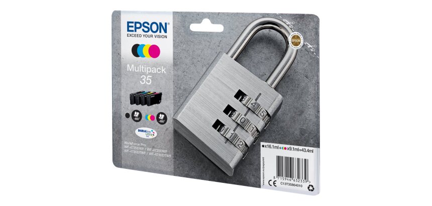Epson Padlock Encre DURABrite Ultra multipack 4 couleurs Cadenas 35