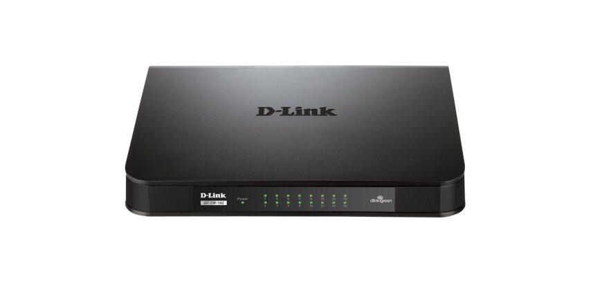 D-Link GO-SW-16G Non-géré L2 Gigabit Ethernet (10/100/1000) 1U Noir