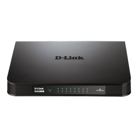 D-Link GO-SW-16G Non-géré L2 Gigabit Ethernet (10/100/1000) 1U Noir