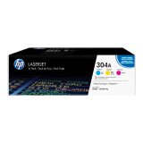 HP 304A - 3 - geel, cyaan, magenta - origineel - LaserJet - tonercartridge (CF372AM)