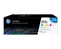 HP 304A - 3-pack - yellow, cyan, magenta - original - LaserJet - toner cartridge (CF372AM)