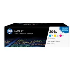 HP 304A - 3er-Pack - Gelb, Cyan, Magenta - original - LaserJet - Tonerpatrone (CF372AM)