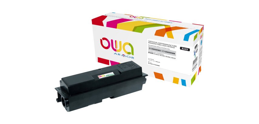 Toner remanufacturé OWA - haute capacité - Noir - pour EPSON C13S050582, C13S050584