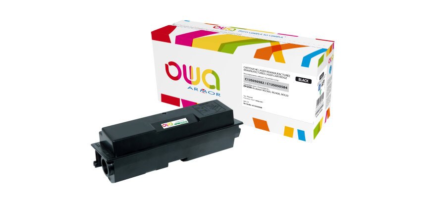 Toner remanufacturé OWA - haute capacité - Noir - pour EPSON C13S050582, C13S050584