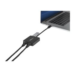 StarTech.com Adaptateur USB 3.0 à Double Port Gigabit Ethernet avec port USB - 10/100/100 - Adaptateur NIC Réseau USB Gigabit LAN