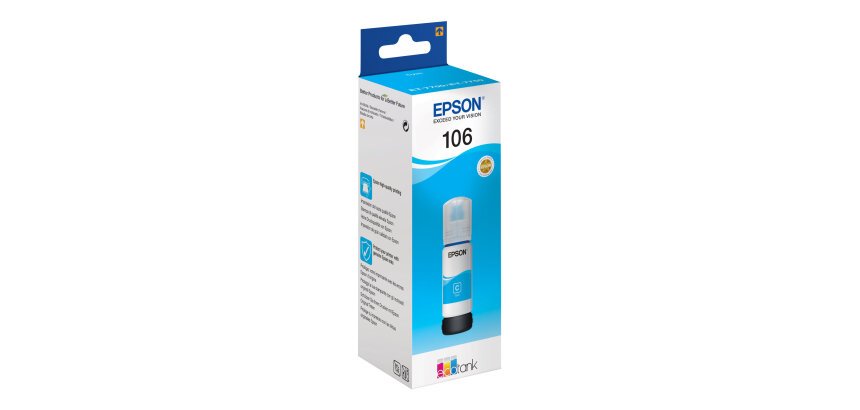 Epson 106 EcoTank Cyan ink bottle
