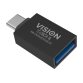 Vision TC-USBC3A/BL changeur de genre de câble USB C USB 3.0 A Noir