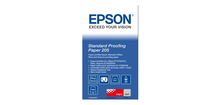 Epson Pap Proofing Standard FOGRA 205g 17"x50m