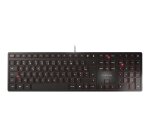 CHERRY KC 6000 SLIM Clavier filaire, noir, USB, AZERTY - FR
