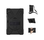 DLH ?oque renforcee avec bandouliere, poignee rotative et pied support pour Samsung Galaxy Tab S6 lite ( SM-P610 / SM-P615)