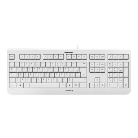 CHERRY KC 1000 Clavier filaire, blanc grisé, USB, AZERTY - FR