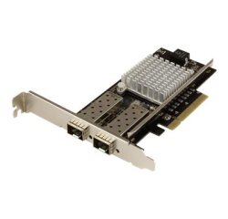 StarTech.com Carte réseau PCI Express à 2 ports fibre optique 10 Gigabit Ethernet avec SFP+ ouvert et chipset Intel