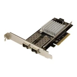 StarTech.com Carte réseau PCI Express à 2 ports fibre optique 10 Gigabit Ethernet avec SFP+ ouvert et chipset Intel