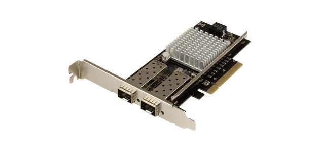 StarTech.com Carte réseau PCI Express à 2 ports fibre optique 10 Gigabit Ethernet avec SFP+ ouvert et chipset Intel
