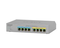 NETGEAR 8-port Ultra60 PoE++ Multi-Gigabit (2.5G) Ethernet Plus Switch Géré L2/L3 2.5G Ethernet (100/1000/2500) Connexion Ethernet, supportant l'alimentation via ce port (PoE) Gris