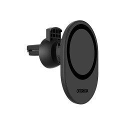 OtterBox Support de ventilation pour voiture pour MagSafe, fixation solide sur le ventilateur de voiture avec MagSafe, conçu pour être facile, solide et sûr à installer, compatible iPhone 14/iPhone 13/iPhone 12 Series, Noir