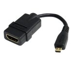 StarTech.com Câble adaptateur HDMI haute vitesse de 12cm - HDMI vers Micro HDMI - F/M - Noir