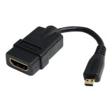 StarTech.com Câble adaptateur HDMI haute vitesse de 12cm - HDMI vers Micro HDMI - F/M - Noir