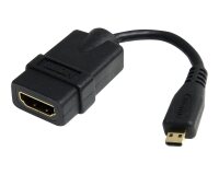 StarTech.com Câble adaptateur HDMI haute vitesse de 12cm - HDMI vers Micro HDMI - F/M - Noir