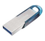SanDisk Ultra Flair lecteur USB flash 128 Go USB Type-A 3.2 Gen 1 (3.1 Gen 1) Bleu, Argent