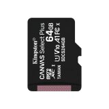 Kingston Technology Carte micSDXC Canvas Select Plus 100R A1 C10 de 64 Go sans ADP