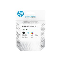 HP - 2er-Pack - Farbe (Cyan, Magenta, Gelb), pigmentiertes Schwarz - original - Druckkopf-Austauschset