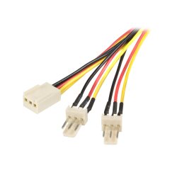 StarTech.com Câble d'alimentation en Y pour ventilateur Molex de 30 cm - Câble répartiteur 1x TX3 (F) vers 2x TX3 (M)