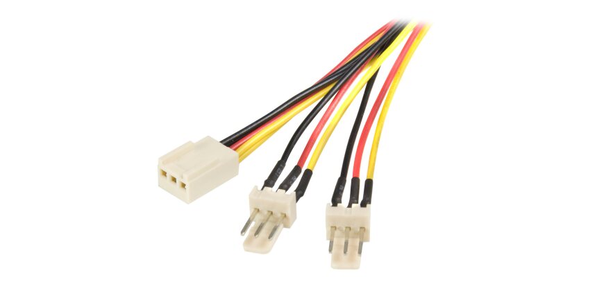 StarTech.com Câble d'alimentation en Y pour ventilateur Molex de 30 cm - Câble répartiteur 1x TX3 (F) vers 2x TX3 (M)