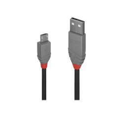 Lindy Câble USB 2.0 type A vers Micro-B, Anthra Line, 1m