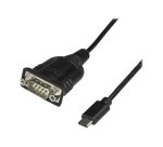 StarTech.com Câble Adaptateur USB-C vers Série de 40 cm - Convertisseur USB Type C vers RS232 (DB9) - Câble Série USB-C pour PLCs/APIs, Scanners, Imprimantes - M/M - Windows/Mac/Linux