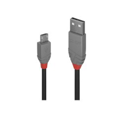 Lindy Câble USB 2.0 type A vers Micro-B, Anthra Line, 2m
