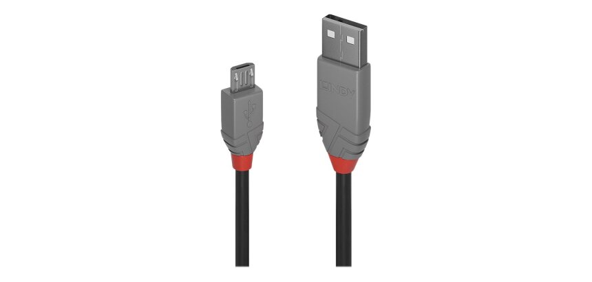 Lindy Câble USB 2.0 type A vers Micro-B, Anthra Line, 2m