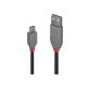 Lindy 36733 câble USB USB 2.0 2 m USB A Micro-USB B Noir, Gris