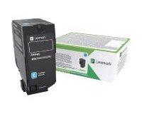 Lexmark - cyan - original - cartouche de toner - LCCP, LRP, Entreprise Lexmark
