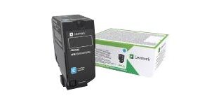 Lexmark - cyan - original - toner cartridge - LCCP, LRP, Lexmark Corporate
