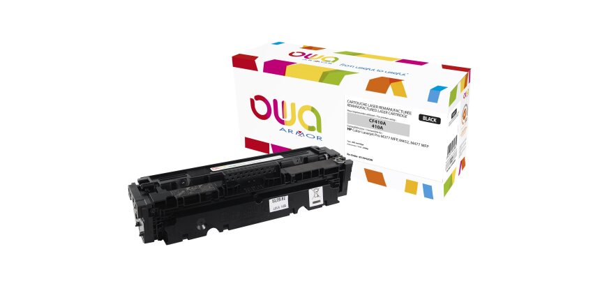 Toner remanufacturé OWA - standard - Noir - pour HP CF410A