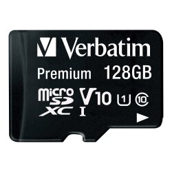 Verbatim Premium - flash memory card - 128 GB - microSDXC UHS-I