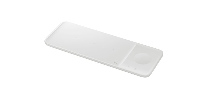Chargeur pour téléphone mobile Samsung Pad Induction TRIO Watch, Charge Rapide 7,5W x2 (chargeur secteur inclus) Blanc