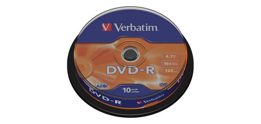 Verbatim DVD-R Matt Silver 4,7 Go 10 pièce(s)