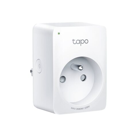 TP-Link Tapo Mini Smart Wi-Fi Socket Energy Monitor Prise intelligente 3680 W Maison Blanc