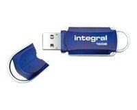Integral INFD16GBCOU lecteur USB flash 16 Go USB Type-A 2.0 Bleu, Argent