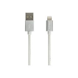 Câble tressé USB 2.0 vers Lightnin 1,20M GR CL C-UA-LN-S01-04