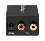 StarTech.com Convertisseur audio coaxial numérique ou Toslink optique SPDIF vers RCA stéréo