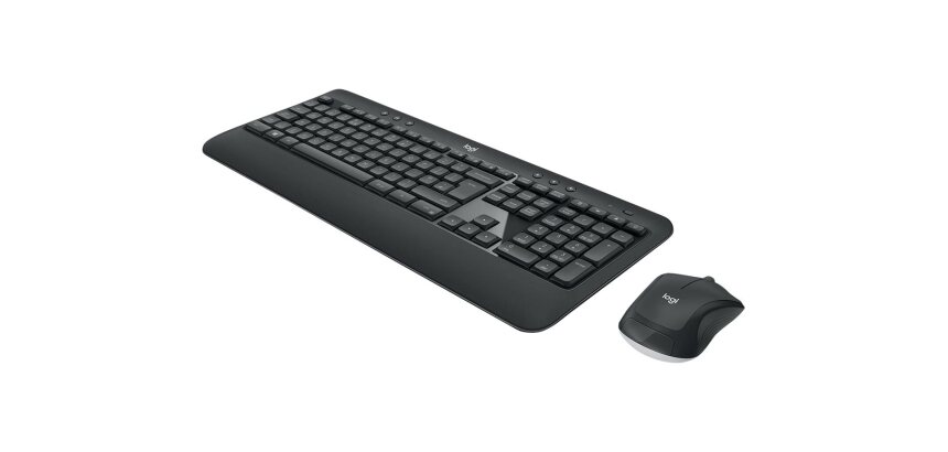 Logitech 920-008676 clavier Souris incluse Universel RF sans fil AZERTY Français Noir, Blanc