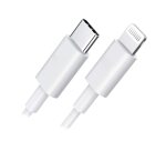 DLH Cable USB-C vers Apple lightning certifie MFI 2m 3.25A 65W max blanc