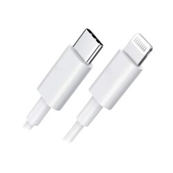 DLH Cable USB-C vers Apple lightning certifie MFI 2m 3.25A 65W max blanc